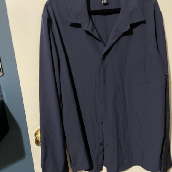 Solid Button-Up Shirt - Picture 6 of 6